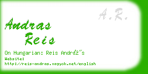 andras reis business card